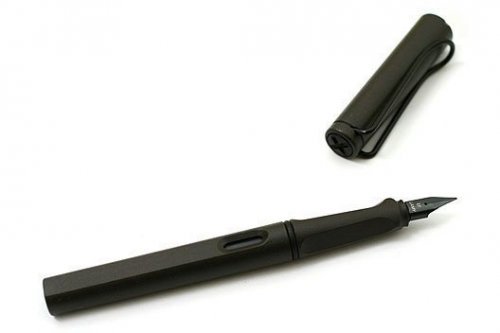 Перьевая ручка Lamy Safari Charcoal Black перо EF