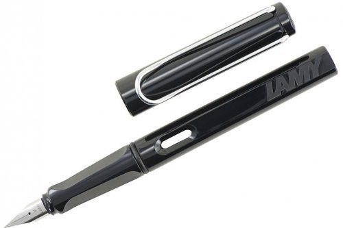 Перьевая ручка Lamy Safari Shiny Black перо EF