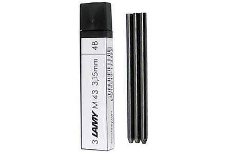 Грифели для механического карандаша Lamy Scribble M43 4B 3,15 мм